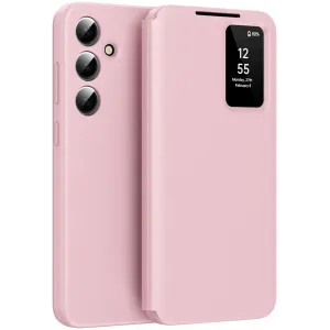 Phonesta Smart Window Book Wallet Case hoesje voor Samsung Galaxy S25 Plus - Roze