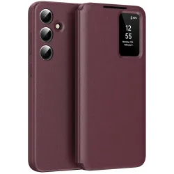 Phonesta Smart Window Book Wallet Case hoesje voor Samsung Galaxy A36/A56 - Bordeaux