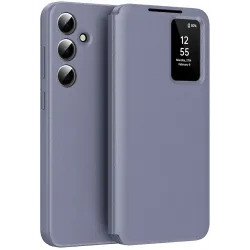 Phonesta Smart Window Book Wallet Case hoesje voor Samsung Galaxy A36/A56 - Paars