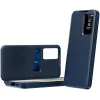 Phonesta Smart Window Book Wallet Case hoesje voor Samsung Galaxy S25 Edge - Donkerblauw 2