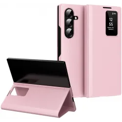 Phonesta Smart Window Book Wallet Case hoesje voor Samsung Galaxy Z Fold 7 - Roze