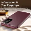 Phonesta Smart Window Book Wallet Case hoesje voor Samsung Galaxy S25 FE - Bordeaux 5