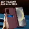 Phonesta Smart Window Book Wallet Case hoesje voor Samsung Galaxy S25 FE - Bordeaux 8