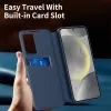 Phonesta Smart Window Book Wallet Case hoesje voor Samsung Galaxy S25 FE - Donkerblauw 8