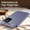 Phonesta Smart Window Book Wallet Case hoesje voor Samsung Galaxy S25 FE - Paars 5