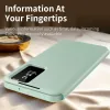 Phonesta Smart Window Book Wallet Case hoesje voor Samsung Galaxy A37 - Lichtgroen 3