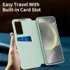Phonesta Smart Window Book Wallet Case hoesje voor Samsung Galaxy A37 - Lichtgroen 6