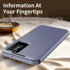 Phonesta Smart Window Book Wallet Case hoesje voor Samsung Galaxy A37 - Paars 3