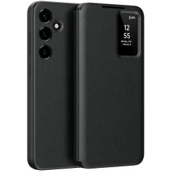 Phonesta Smart Window Book Wallet Case hoesje voor Samsung Galaxy A37 - Zwart