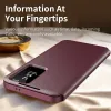 Phonesta Smart Window Book Wallet Case hoesje voor Samsung Galaxy S26 Ultra - Bordeaux 4