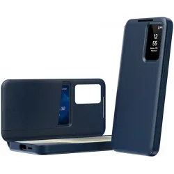 Phonesta Smart Window Book Wallet Case hoesje voor Samsung Galaxy S26 Ultra - Donkerblauw