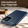 Phonesta Smart Window Book Wallet Case hoesje voor Samsung Galaxy S26 Ultra - Donkerblauw 3