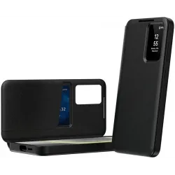 Phonesta Smart Window Book Wallet Case hoesje voor Samsung Galaxy S26 Ultra - Zwart