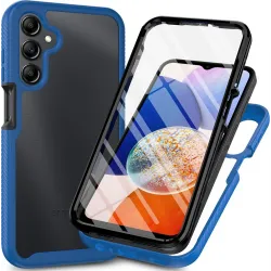 Phonesta Total Protect 360 hoesje met Screenprotector voor Samsung Galaxy A16 - Donkerblauw