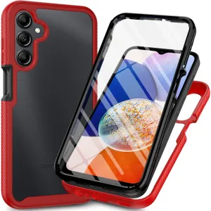 Phonesta Total Protect 360 hoesje met Screenprotector voor Samsung Galaxy A16 - Rood