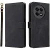 Phonesta Vintage Skin Book Wallet Case hoesje voor OnePlus 13R - Zwart 0