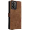 Phonesta Vintage Skin Book Wallet Case hoesje voor HMD Fusion - Bruin 7