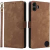Phonesta Vintage Skin Book Wallet Case hoesje voor Nothing CMF Phone 1 - Bruin