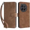 Phonesta Vintage Skin Book Wallet Case hoesje voor OnePlus 12R - Bruin