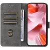 Phonesta Vintage Skin Book Wallet Case hoesje voor Google Pixel 9 / 9 Pro - Bruin 2