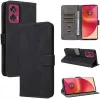 Phonesta Vintage Skin Book Wallet Case hoesje voor Motorola Edge 50 Fusion - Zwart 6