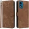 Phonesta Vintage Skin Book Wallet Case hoesje voor Motorola Moto G04 / G04s / G24 / G24 Power / E14 - Bruin