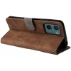 Phonesta Vintage Skin Book Wallet Case hoesje voor Motorola Moto G05 / Moto E15 - Bruin 4