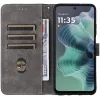 Phonesta Vintage Skin Book Wallet Case hoesje voor Motorola Moto G35 - Zwart 2