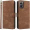 Phonesta Vintage Skin Book Wallet Case hoesje voor Motorola Moto G45 / Moto G34 - Bruin