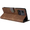 Phonesta Vintage Skin Book Wallet Case hoesje voor Motorola Moto G75 - Bruin 4