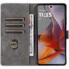 Phonesta Vintage Skin Book Wallet Case hoesje voor Motorola Moto G75 - Zwart 2