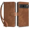 Phonesta Vintage Skin Book Wallet Case hoesje voor Google Pixel 8 Pro - Bruin