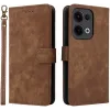 Phonesta Vintage Skin Book Wallet Case hoesje voor Oppo Reno13 - Bruin