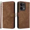 Phonesta Vintage Skin Book Wallet Case hoesje voor Oppo Reno13 - Bruin