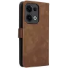Phonesta Vintage Skin Book Wallet Case hoesje voor Oppo Reno13 - Bruin 8