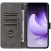 Phonesta Vintage Skin Book Wallet Case hoesje voor Oppo Reno13 Pro - Zwart 2