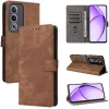 Phonesta Vintage Skin Book Wallet Case hoesje voor Oppo A80 - Bruin 6