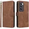 Phonesta Vintage Skin Book Wallet Case hoesje voor Oppo Reno12 Pro - Bruin