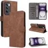 Phonesta Vintage Skin Book Wallet Case hoesje voor Oppo Reno12 Pro - Bruin 6