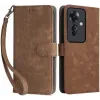 Phonesta Vintage Skin Book Wallet Case hoesje voor Oppo Reno11 F 5G - Bruin