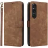 Phonesta Vintage Skin Book Wallet Case hoesje voor Sony Xperia 1 VI - Bruin