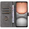 Phonesta Vintage Skin Book Wallet Case hoesje voor Realme 14x / C75 - Zwart 1