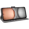 Phonesta Vintage Skin Book Wallet Case hoesje voor Realme 14x / C75 - Zwart 2