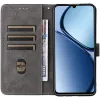 Phonesta Vintage Skin Book Wallet Case hoesje voor Realme C63/C61 / Note 60 - Bruin 1