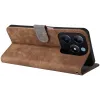 Phonesta Vintage Skin Book Wallet Case hoesje voor Realme C63/C61 / Note 60 - Bruin 3