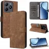 Phonesta Vintage Skin Book Wallet Case hoesje voor Realme C63/C61 / Note 60 - Bruin 4