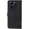 Phonesta Vintage Skin Book Wallet Case hoesje voor Realme C63/C61 / Note 60 - Zwart 7