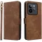 Phonesta Vintage Skin Book Wallet Case hoesje voor Realme GT 7 Pro - Bruin
