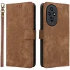 Phonesta Vintage Skin Book Wallet Case hoesje voor HONOR 200 - Bruin