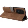 Phonesta Vintage Skin Book Wallet Case hoesje voor HONOR 200 - Bruin 4